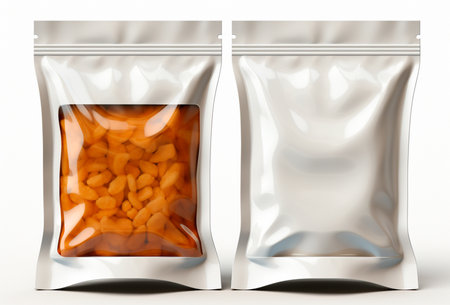 Snack packaging, quick snack, zip packaging AI generated imageの写真素材