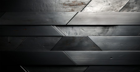Panoramic metal texture, steel silver background AI generated image