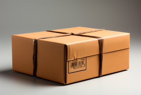 Gift box, waiting for a miracle, holiday concept AI generated imageの写真素材