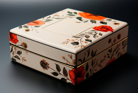 Bright gift box, holiday fun AI generated imageの写真素材