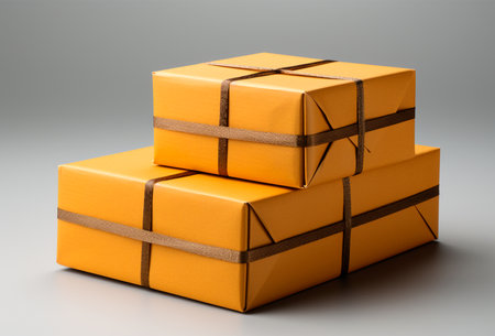 Gift box, waiting for a miracle, holiday concept AI generated imageの写真素材