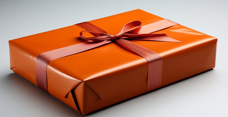Gift box, waiting for a miracle, holiday concept AI generated imageの写真素材