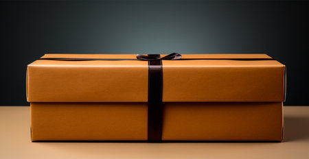 Gift box, waiting for a miracle, holiday concept AI generated imageの写真素材