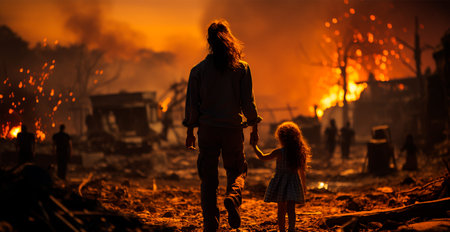 Military and children, military doctors help children, saving children AI generated image