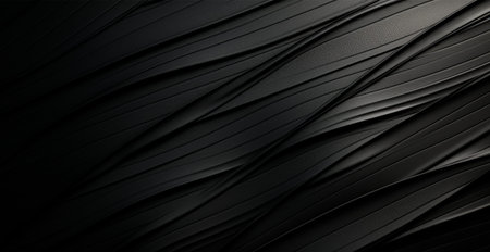 Abstract black background, straight lines lighting AI generated image