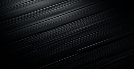 Abstract black background, straight lines lighting AI generated imageの写真素材