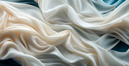 Light light linen fabric, texture panoramic background AI generated image
