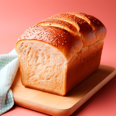 Pieces of bread for toasting AI generated image