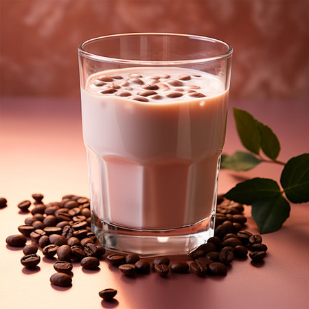 Festive hot cocoa drink with chocolate AI generated image
