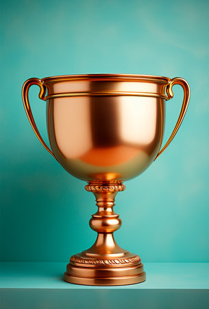 Gold Cup, reward for victories AI generated imageの写真素材