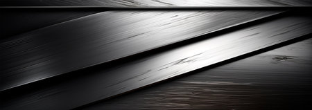 Panoramic metal texture, steel silver background AI generated imageの写真素材