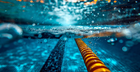 Swimming, Olympic sport, sports pool AI generated image