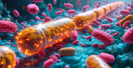 Pharmaceutical drug, medicine in health container. Pharmacy theme, capsule tablets antibiotics AI...