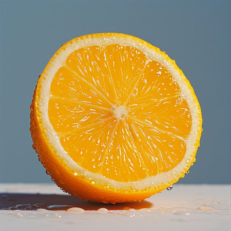 Fresh lemon on isolated background AI generated imageの写真素材
