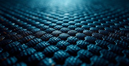 Black carbon texture, panoramic background AI generated image