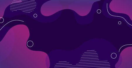 Colorful geometric panoramic background. Trendy composition of blue gradient shapes. Cool freshness background design for posters and cards - Vector illustrationのイラスト素材