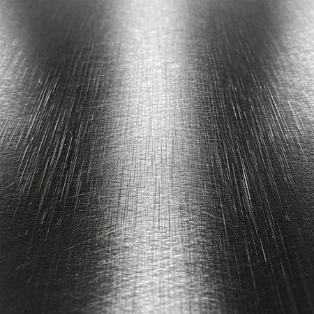 Steel shine on a metal sheet, industrial iron texture AI generated imageの写真素材