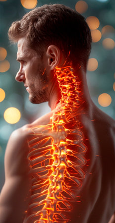 Medicine concept, spine treatment, private paid clinic AI generated imageの写真素材
