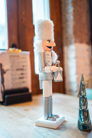 Nutcracker Soldier Doll with a Drumの写真素材