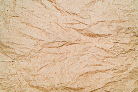 Wrinkled Carton Scrap Paper Textureの写真素材