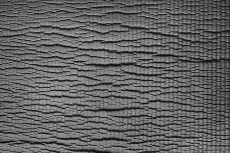 Black Wrinkled Gap Rubber Textureの写真素材