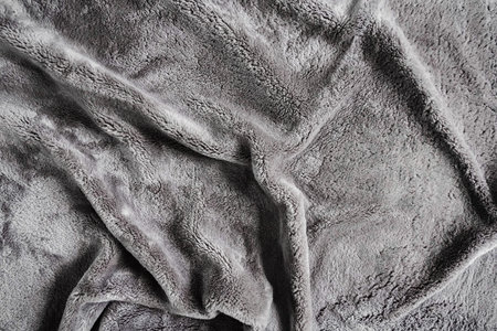 Gray Soft Fabric Fiber Texture with Wrinkle