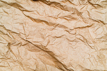 Used Wrinkled Package Paper Textureの写真素材
