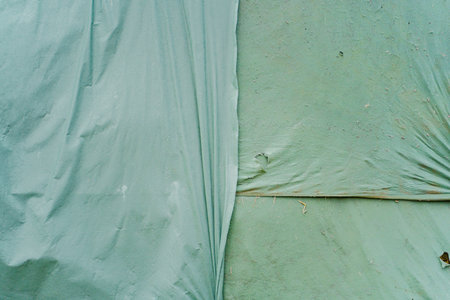 Dirty Fabric Cloth Texture with Wrinklesの写真素材