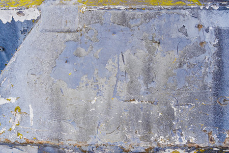Weathered Container with Peeling Paint Texture