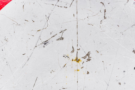 White Scratched Destroyed Metal Paint Surface Textureの写真素材