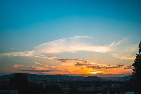 Beautiful Morning Sky Before Sunriseの写真素材