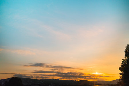 Morning Sunlight Rising on the Landscapes Horizon