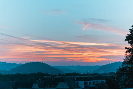 Pastel Colored Sky Before Sunrise