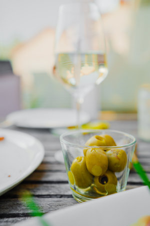 Traditional French Tarte Flambee Flammkuchen from Alsace with Creme Fraiche Bacon Onions and Vegetables Fresh From the Oven on a Beautiful Summer Dayの写真素材