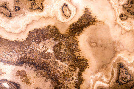 Marble slabs with striking brown pattern on a light backgroundの写真素材
