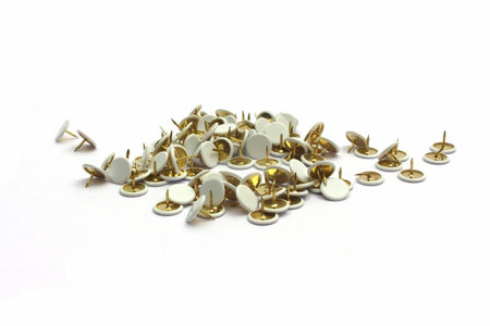 tacks on white