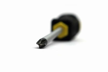 screwdriver on whiteの写真素材