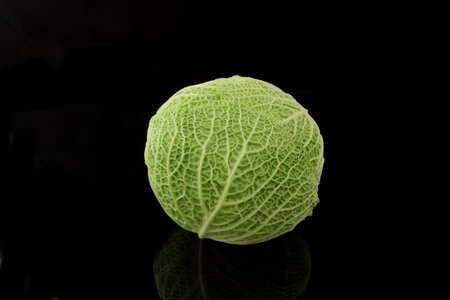 a kale on black background