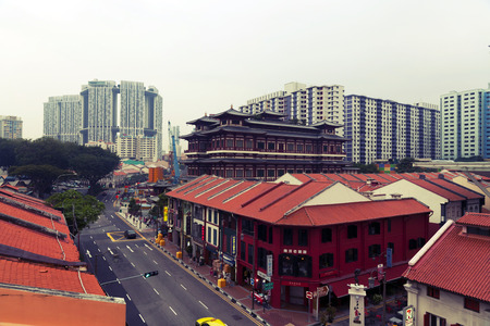 view of Chinatown, Singapore.のeditorial素材