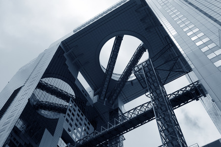 Umeda Sky Bldg. in Osaka Japanのeditorial素材