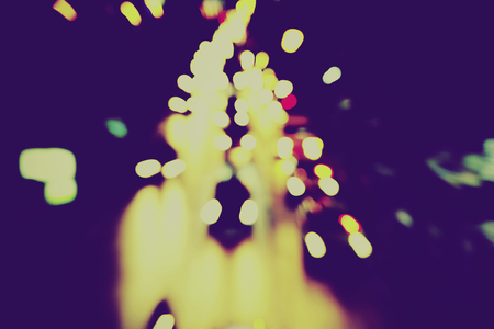 Beautiful background on dark, out of Focus Lights during the Night.の写真素材