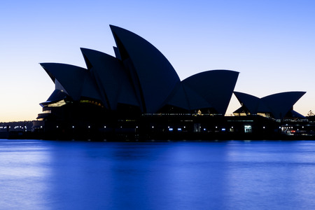 Night view of Sydney's most famous icon, the Sydney Opera Houseのeditorial素材