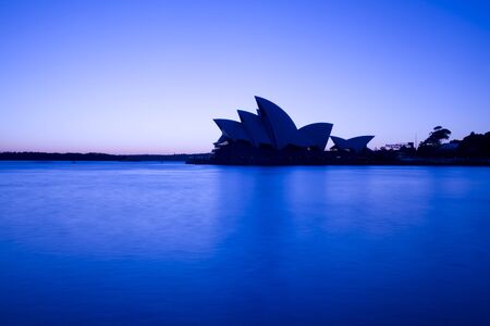 Night view of Sydney's most famous icon, the Sydney Opera House oのeditorial素材