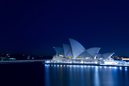 Night view of Sydney's most famous icon, the Sydney Opera Houseのeditorial素材