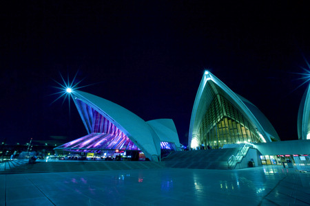 Night view of Sydney's most famous icon, the Sydney Opera Houseのeditorial素材