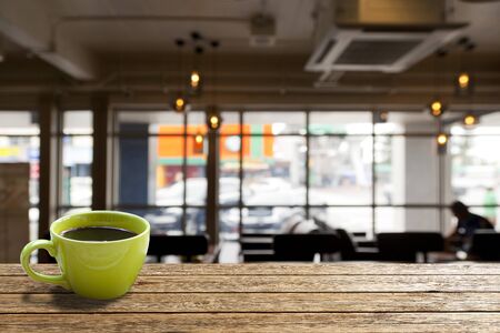 coffee cup in coffee shopの写真素材