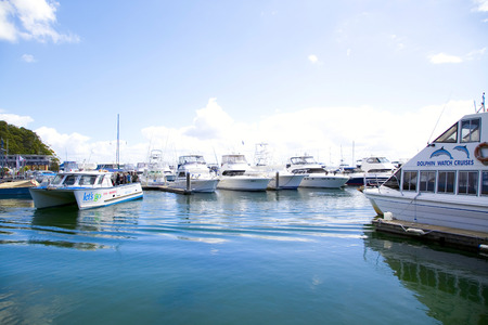 Nelson Bay Harbour, New Southn Wales, Australiaのeditorial素材