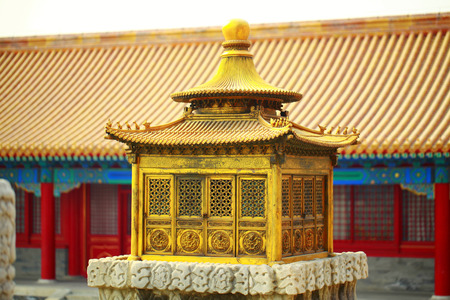 Small Temple in front of Forbidden City Templesのeditorial素材