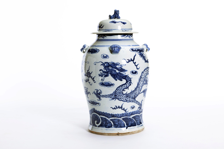 Beautiful Chinese antique vase for collectorの写真素材