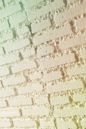 White misty brick wall for background